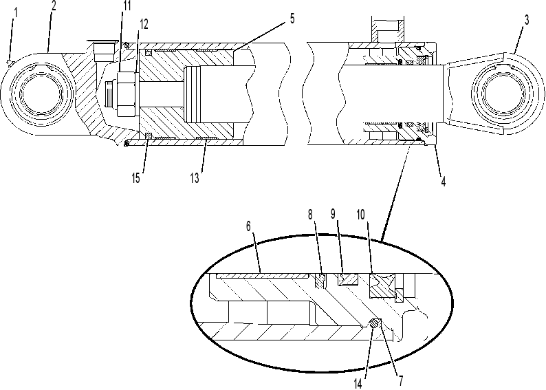 CYLINDER GP-HOIST 1416667 CAT