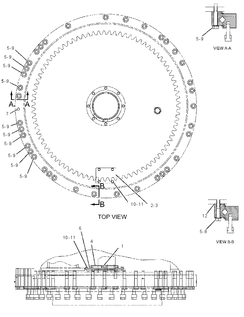 FASTENER GP-SWING DRIVE 2202345 CAT