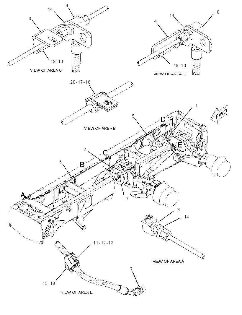 LINES GP-DIFFERENTIAL LOCK 2133853 CAT