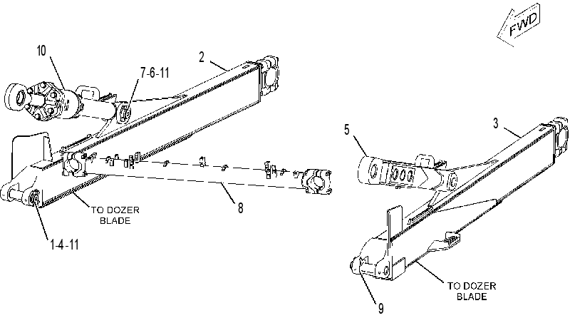 PUSH ARM GP-STABILIZER 2352812 CAT