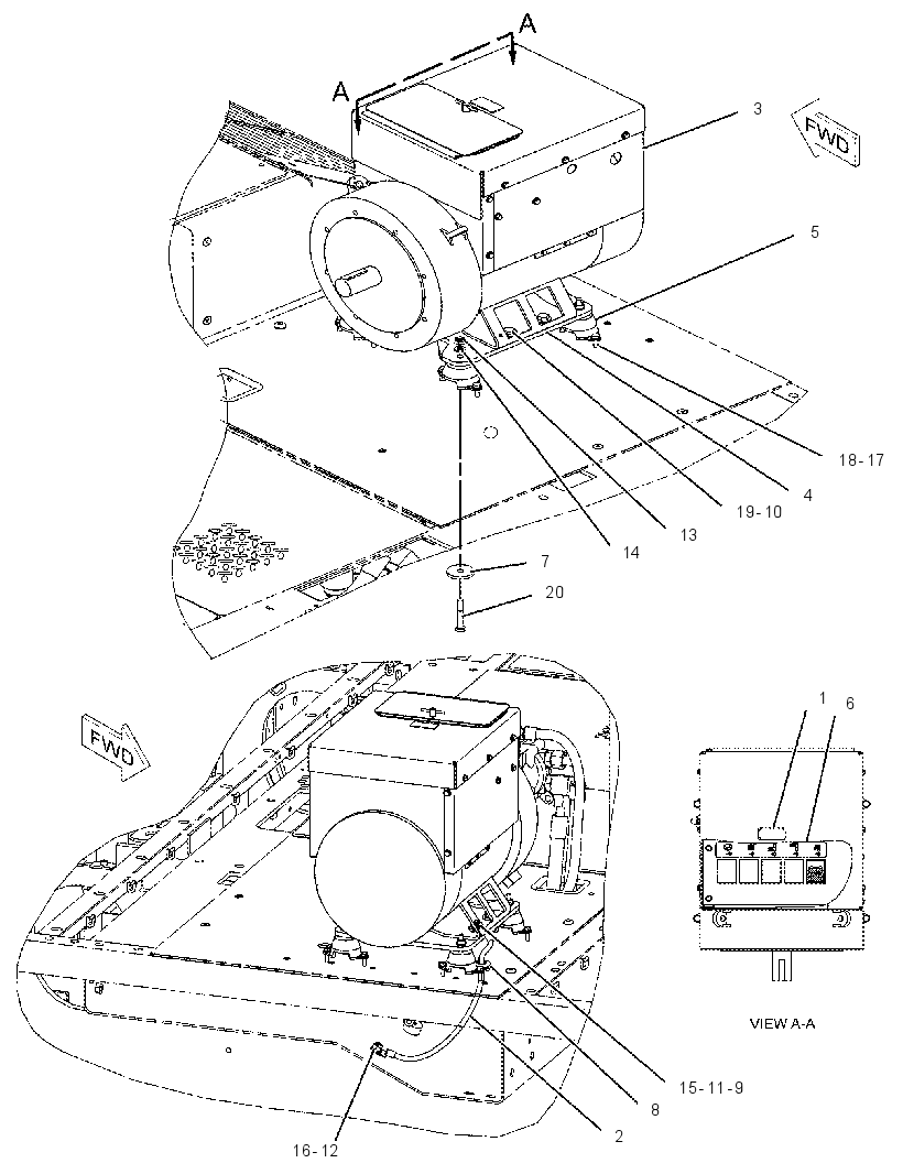 GENERATOR & MTG GP-HYDRAULIC 2345077 CAT