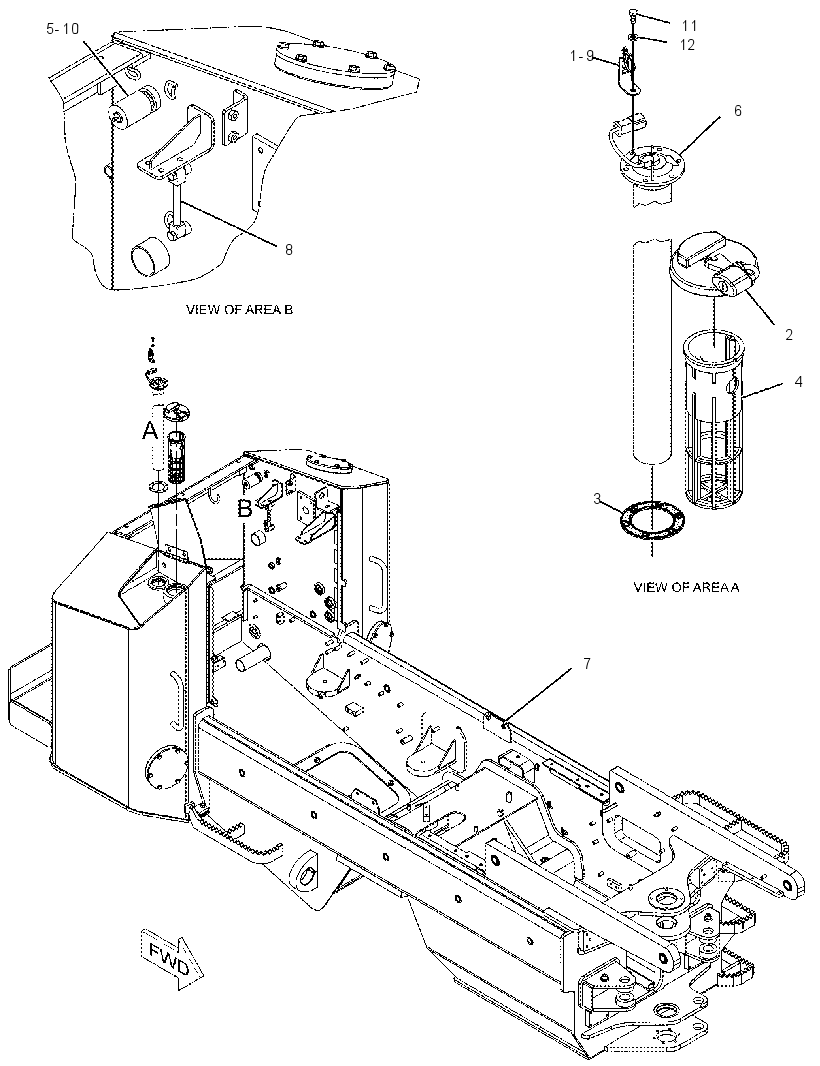 FRAME & TANK GP-REAR 2429580 CAT
