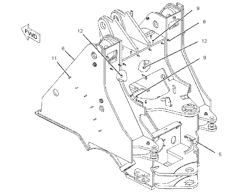FRAME AS-LOADER 2460676 CAT