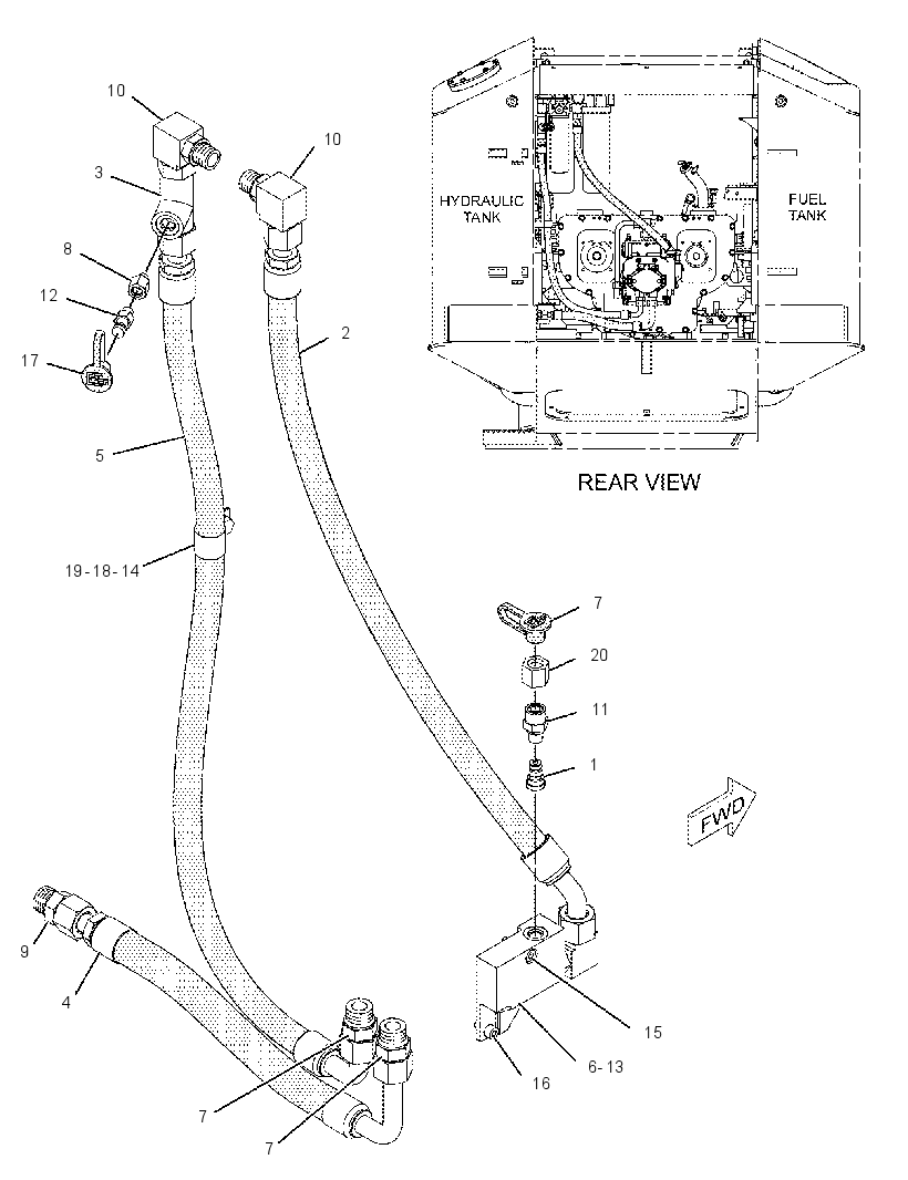 LINES GP-CHARGE PRESSURE 2440524 CAT