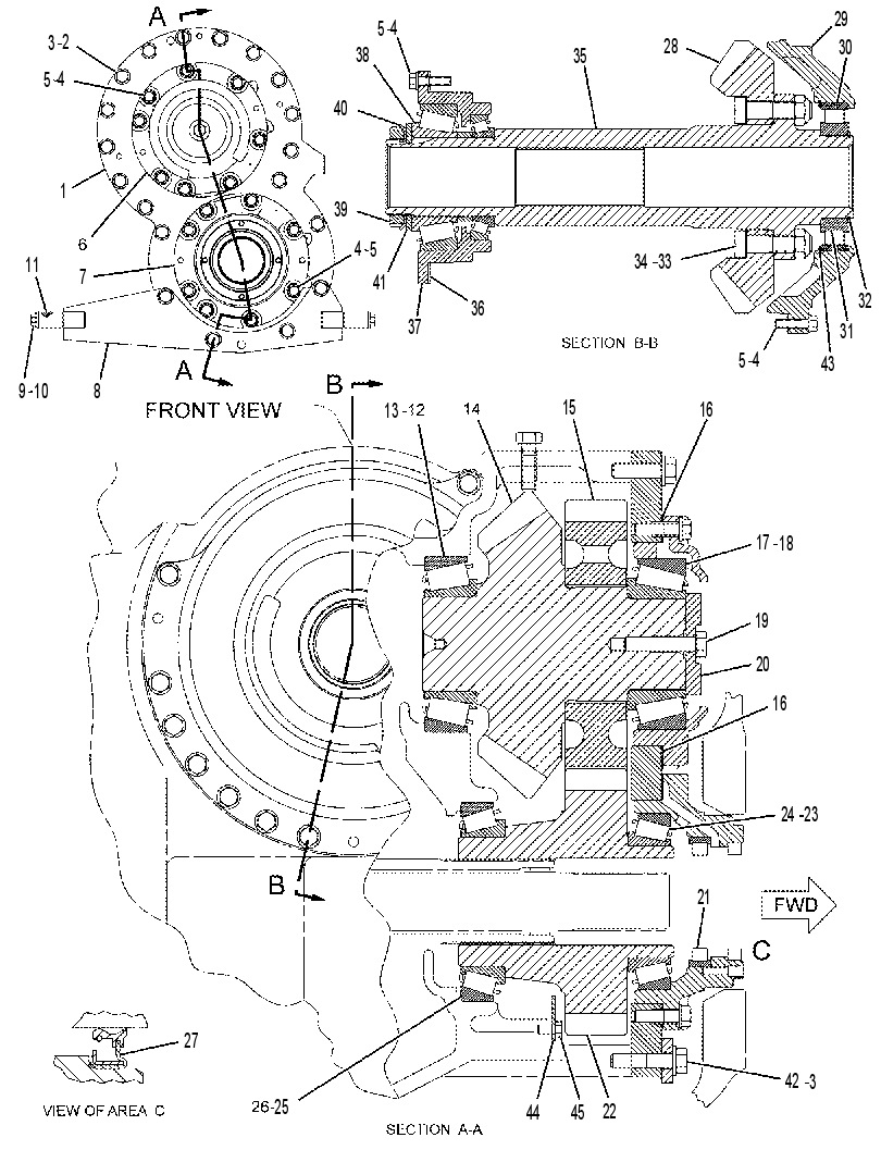GEAR GP-BEVEL & TRANSFER 2135173 CAT