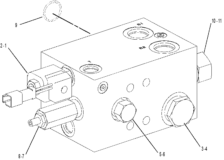 VALVE GP-FLOW DIVIDER 2466458 CAT