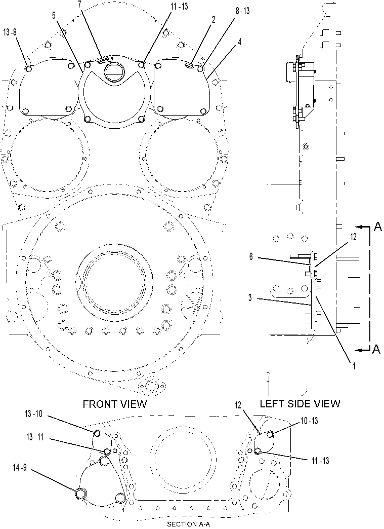 COVER GP-REAR HOUSING 2304156 CAT