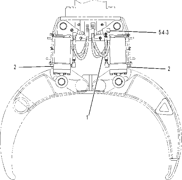 CYLINDER & LINES GP-GRAPPLE 2491006 CAT