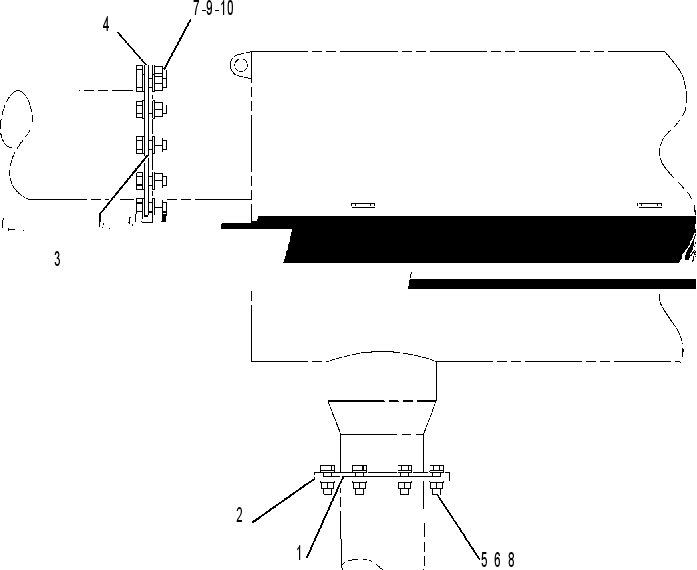 MOUNTING GP-MUFFLER 2492673 CAT
