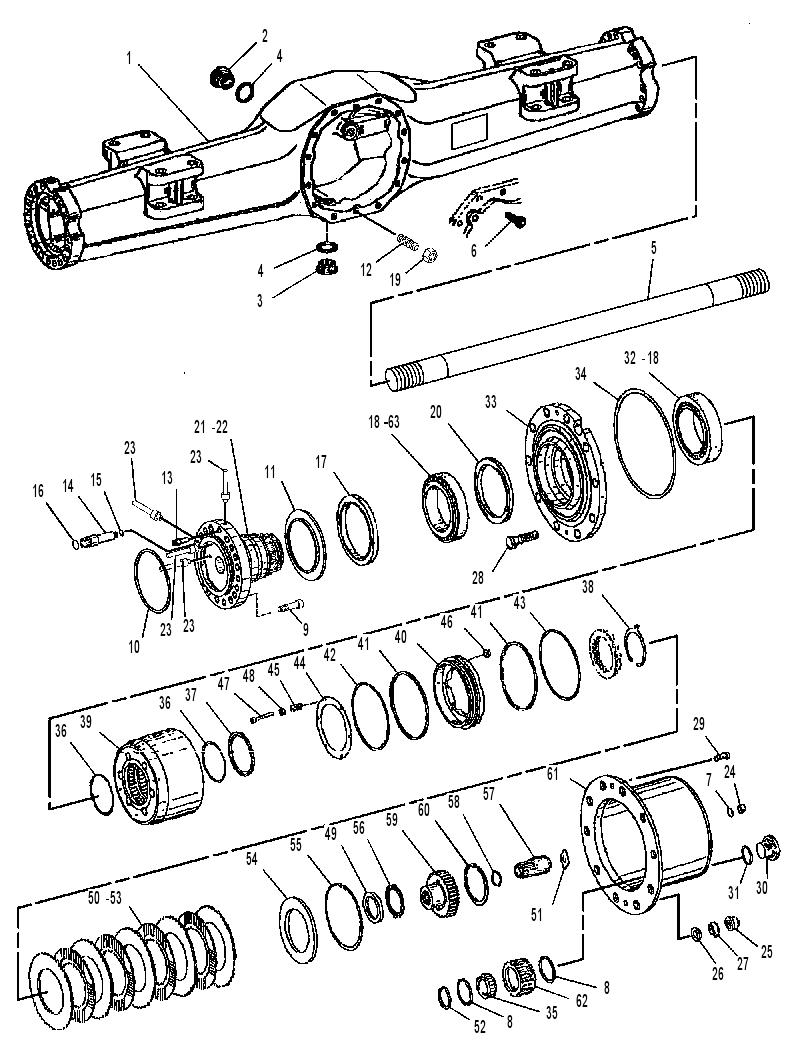 AXLE AR-REAR 1239728 CAT