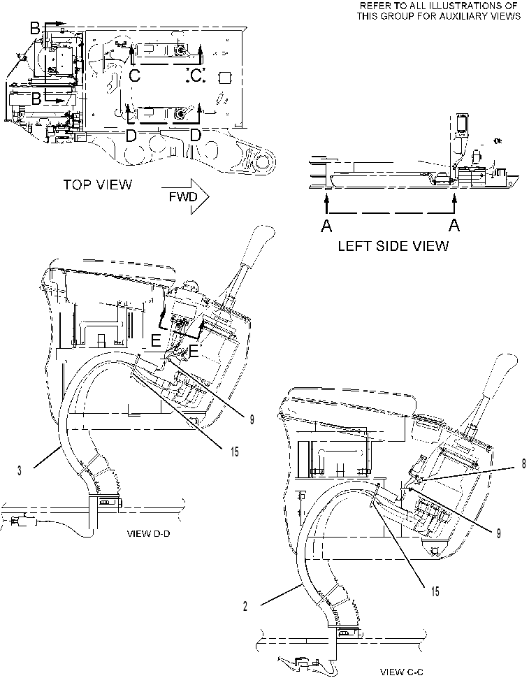 WIRING GP-AUXILIARY CONTROL 2349243 CAT