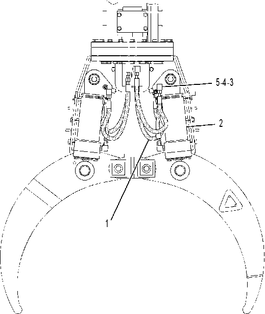 CYLINDER & LINES GP-GRAPPLE 2495099 CAT
