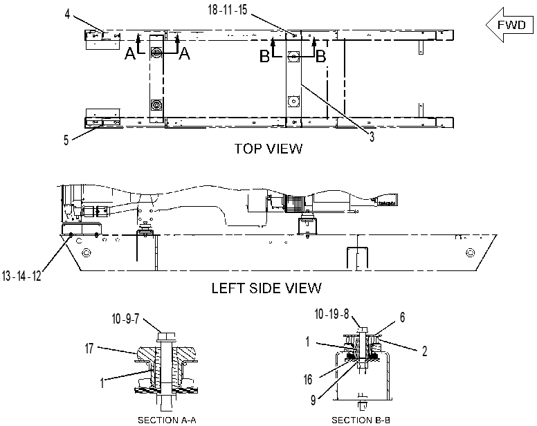 MOUNTING GP-BEAM 2474798 CAT