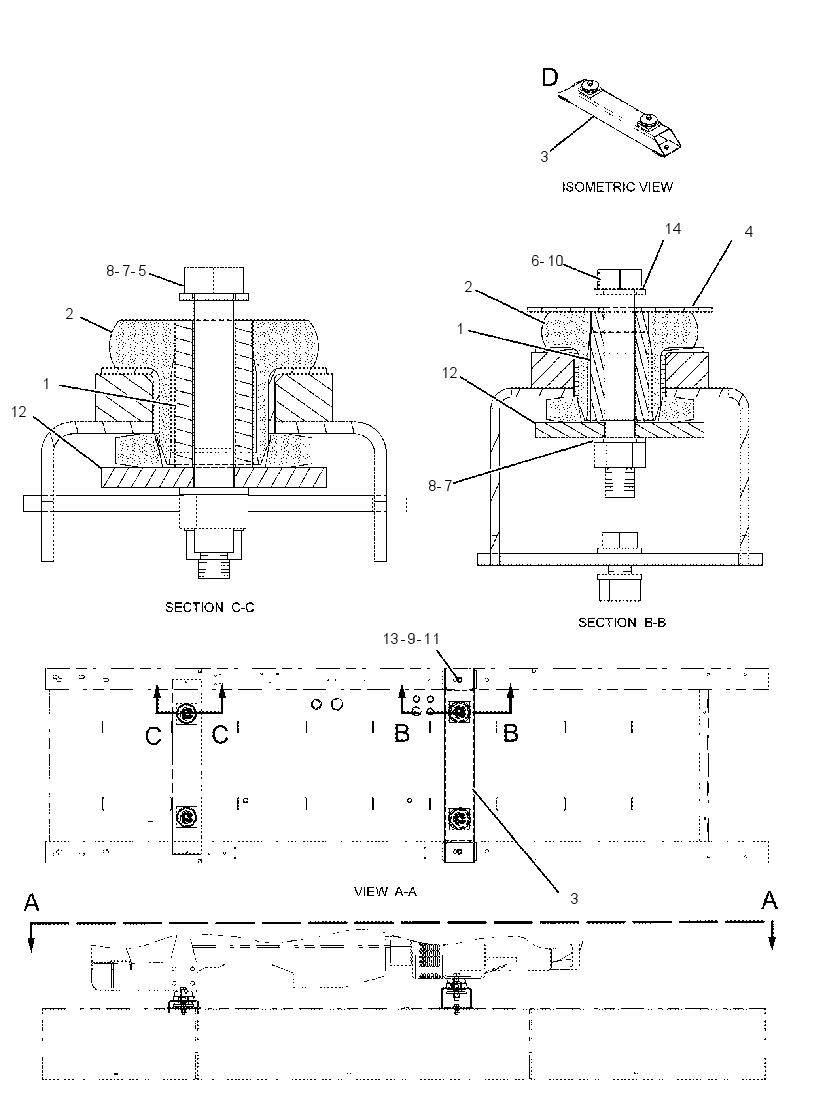 MOUNTING GP-BEAM 2474799 CAT