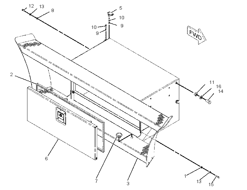 STEP GP-TOOL BOX 2061351 CAT