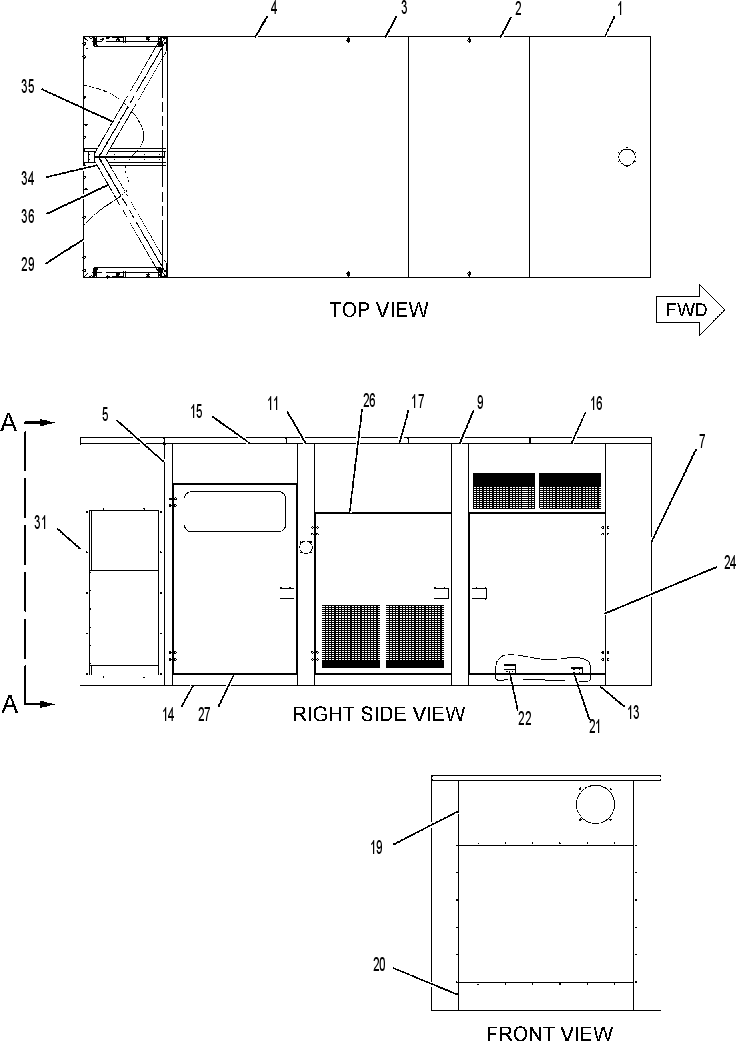 ENCLOSURE GP-GENSET 2423337 CAT