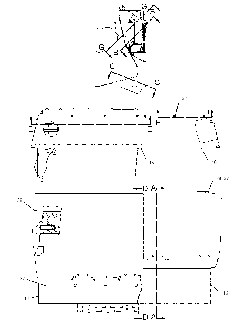 CONSOLE GP-REAR 2073147 CAT