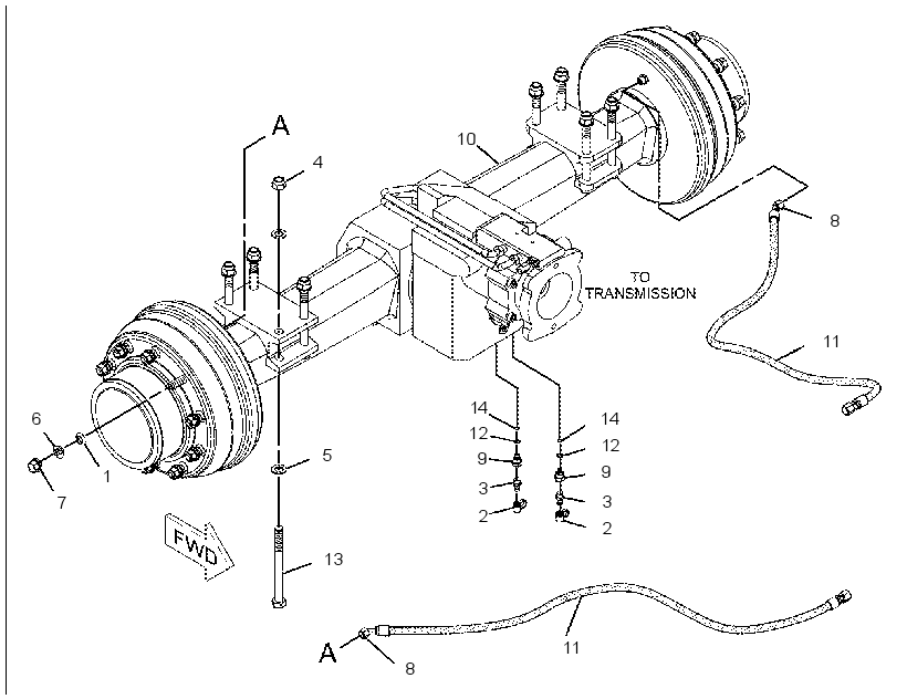 AXLE & MTG AR-REAR 2126823 CAT