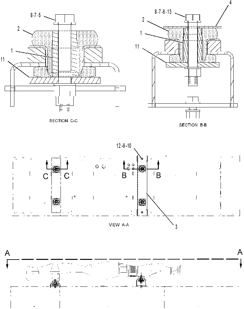 MOUNTING GP-BEAM 2474800 CAT