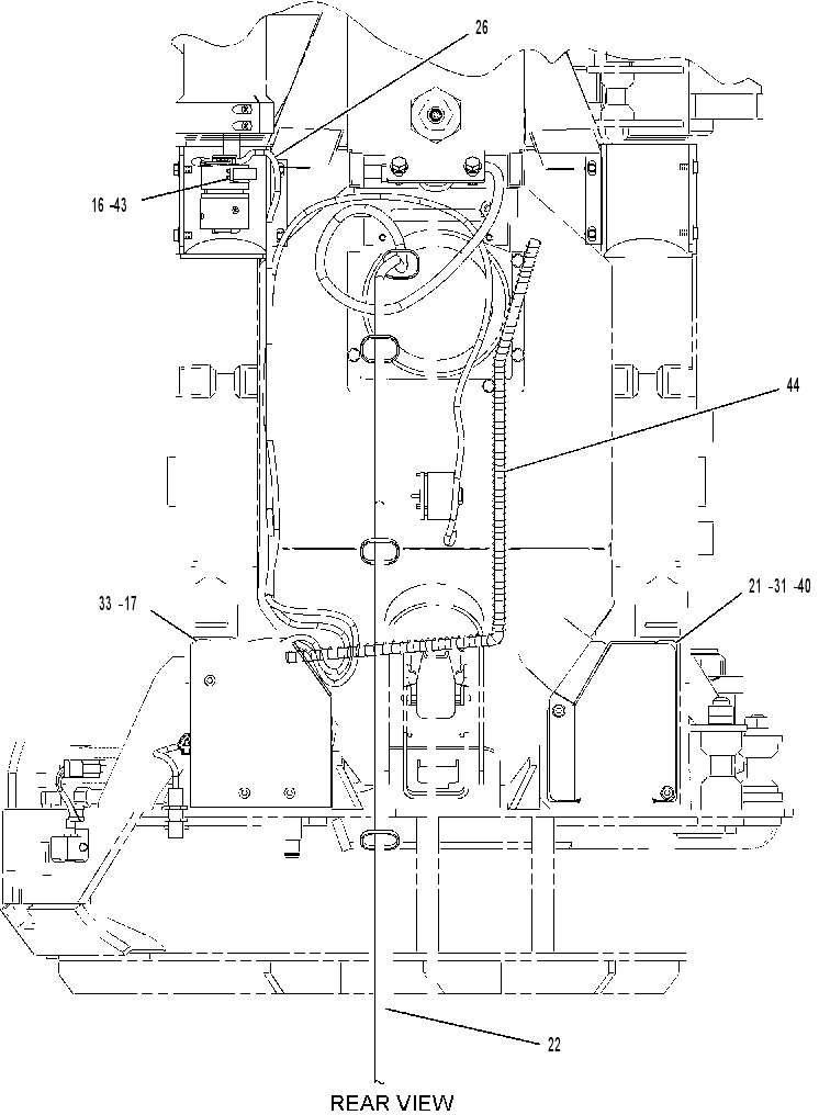WIRING GP-HARVESTER HEAD 1961278 CAT
