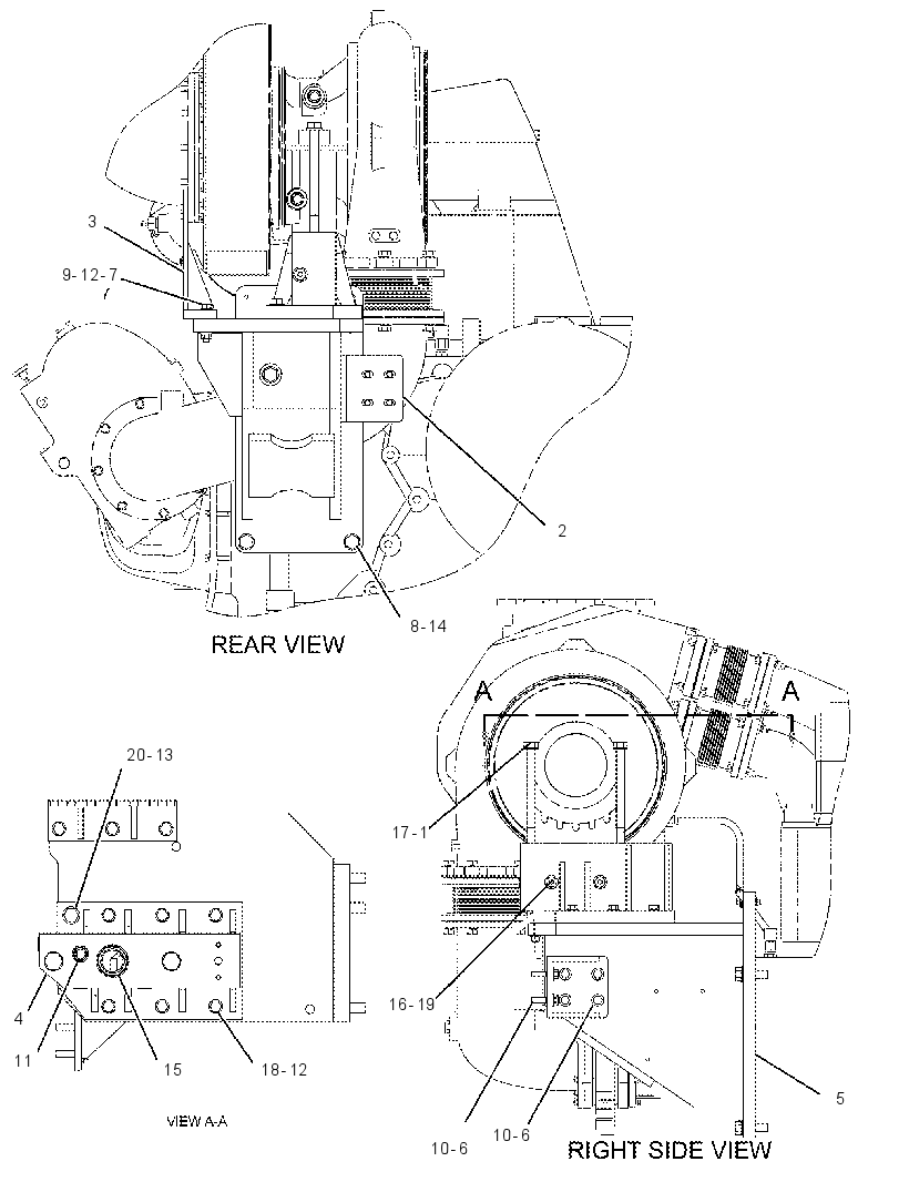 MOUNTING GP-TURBOCHARGER 2049166 CAT