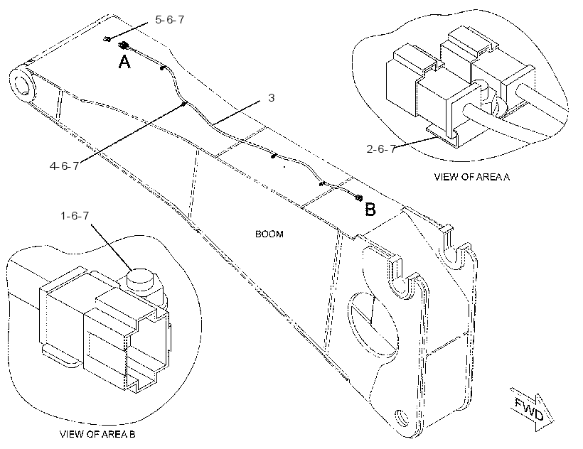 WIRING GP-BOOM 2361626 CAT