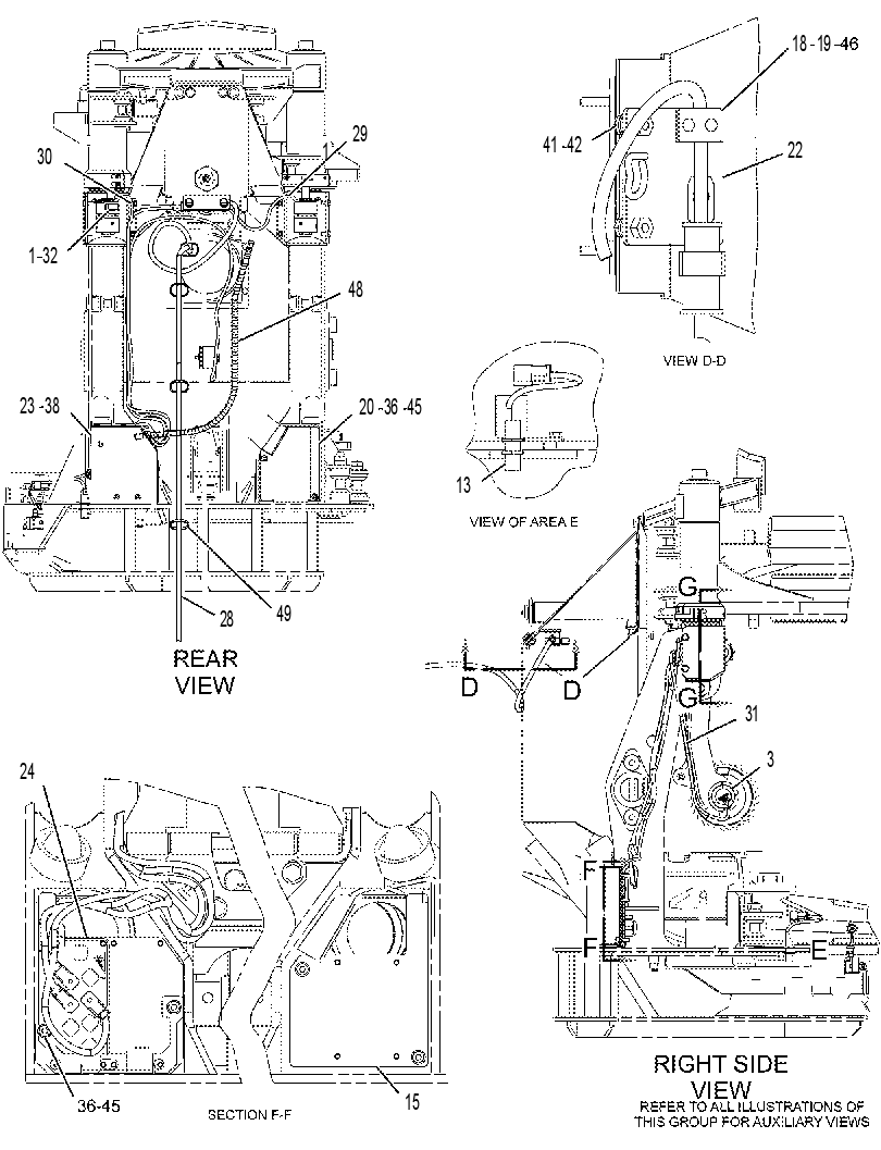 WIRING GP-HARVESTER HEAD 1967862 CAT