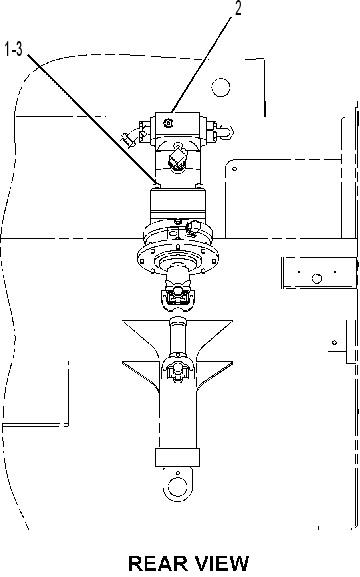 Мотор хода с креплением 2419398 CAT