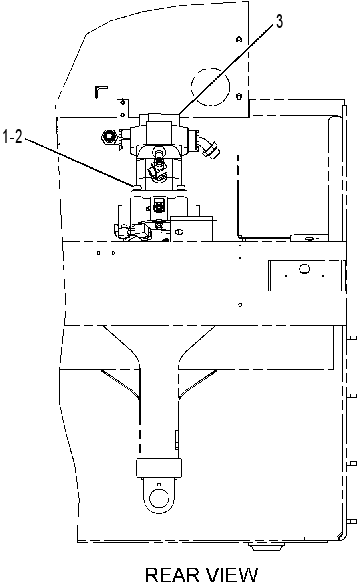 Мотор хода с креплением 2522457 CAT