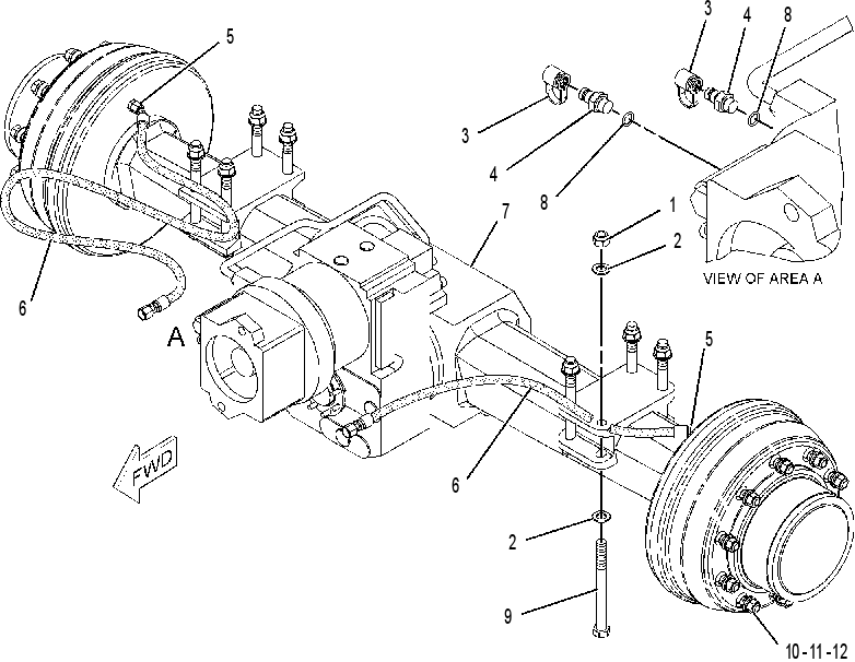 AXLE AR-REAR 1884935 CAT