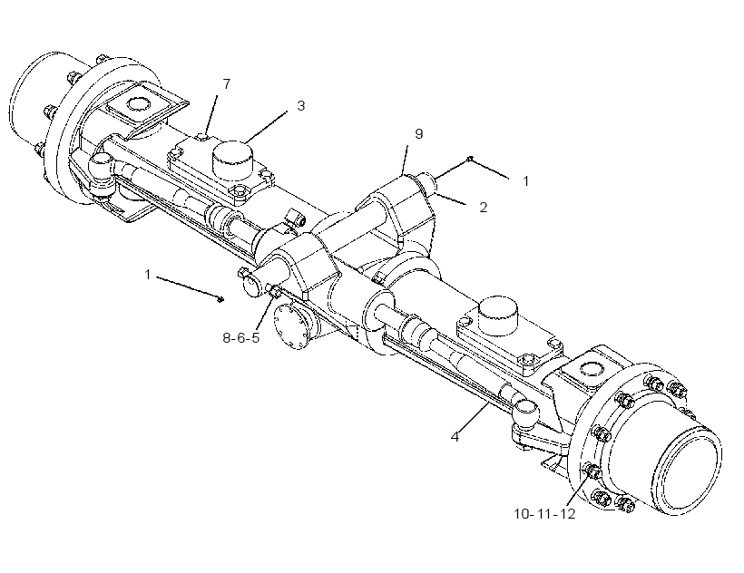 AXLE & MTG AR-FRONT 1111883 CAT