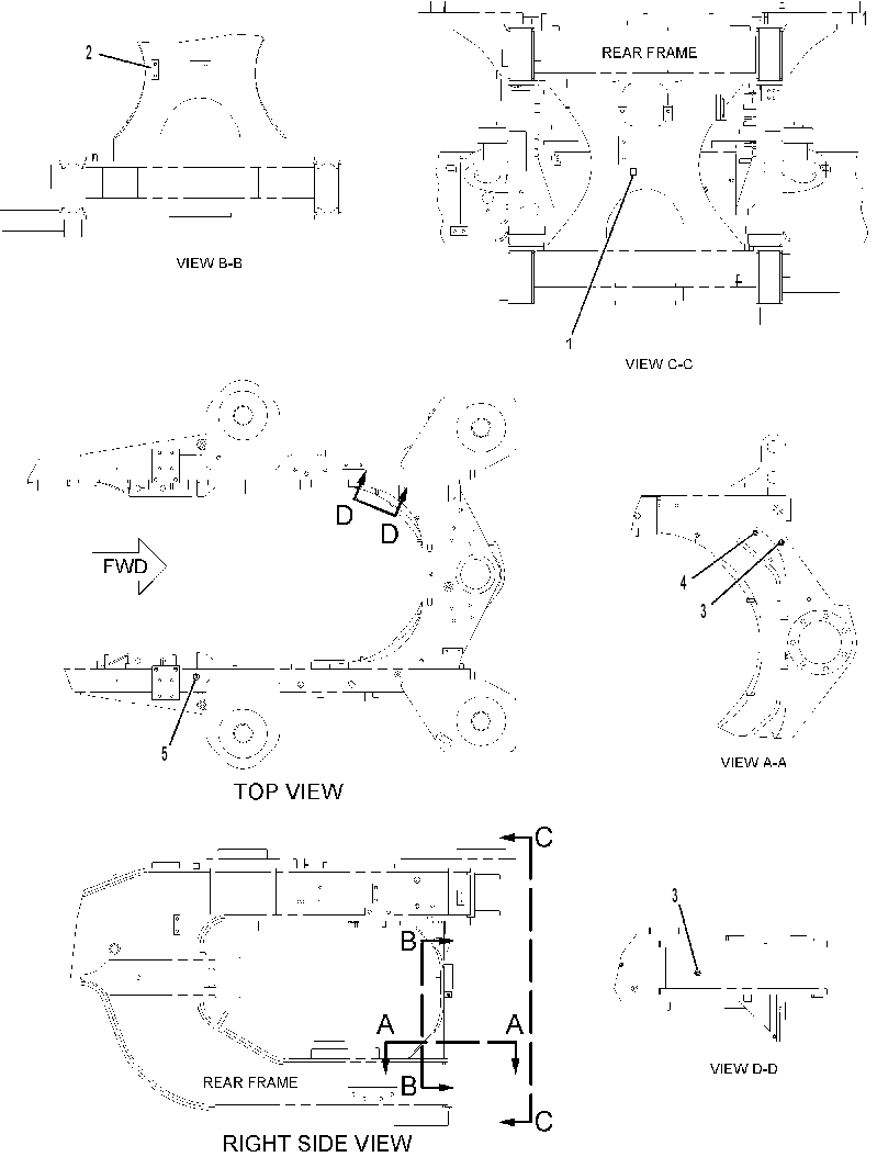 HARDWARE GP-REAR FRAME 1897019 CAT