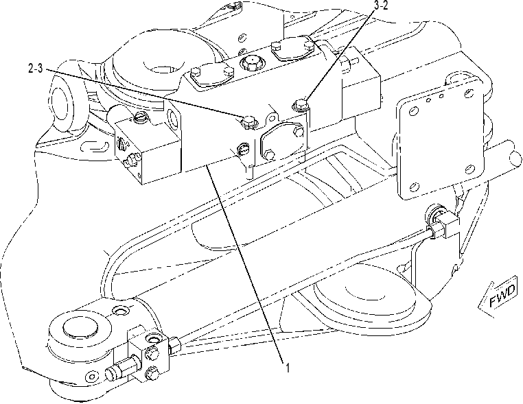 VALVE & MTG GP-HOIST CONTROL 2418328 CAT
