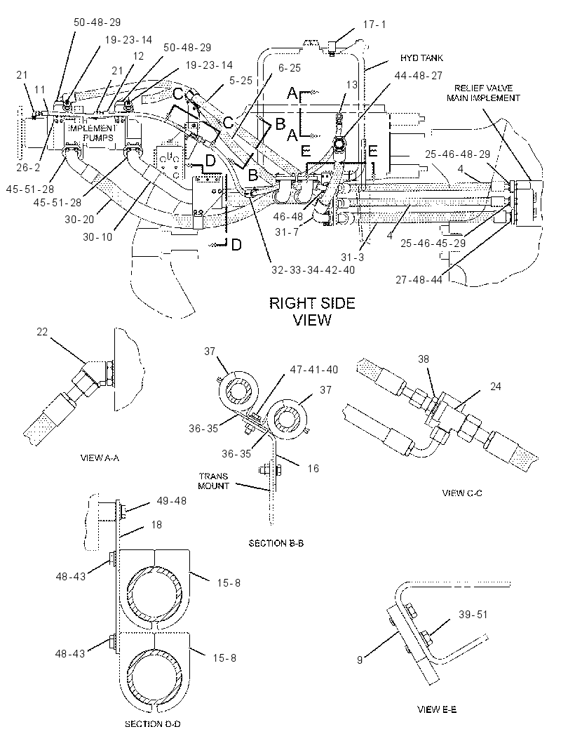 Трубопроводы гидравлические 8R5665 CAT