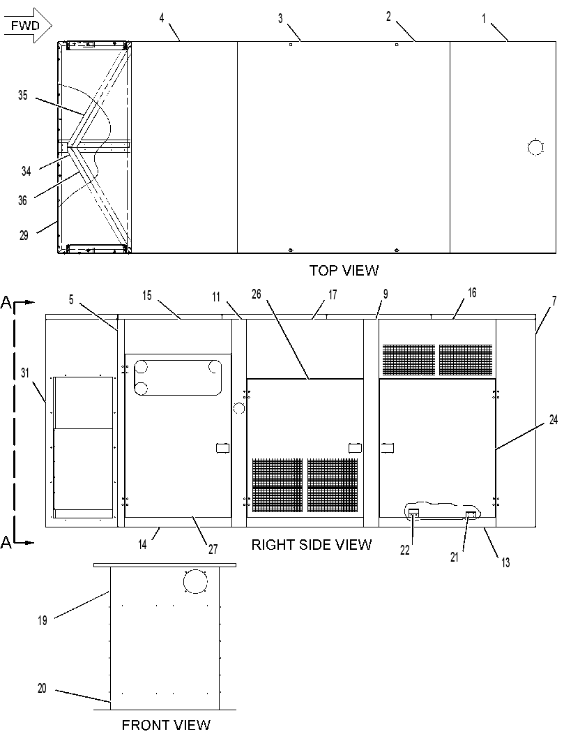 ENCLOSURE GP-GENSET 2423338 CAT