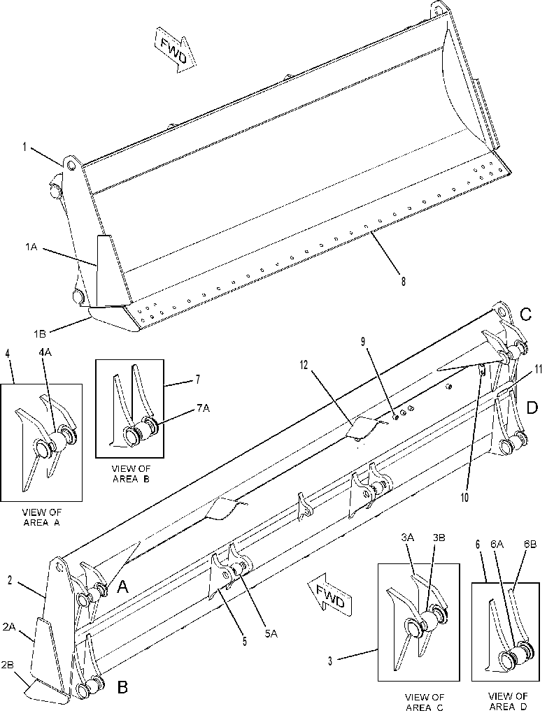 BLADE AS-STRAIGHT 4T1763 CAT