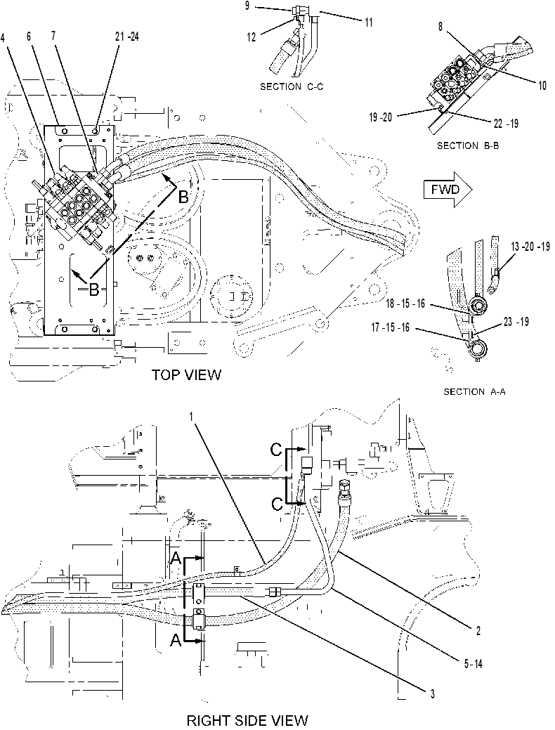 VALVE & LINES GP-GRAPPLE 2283309 CAT