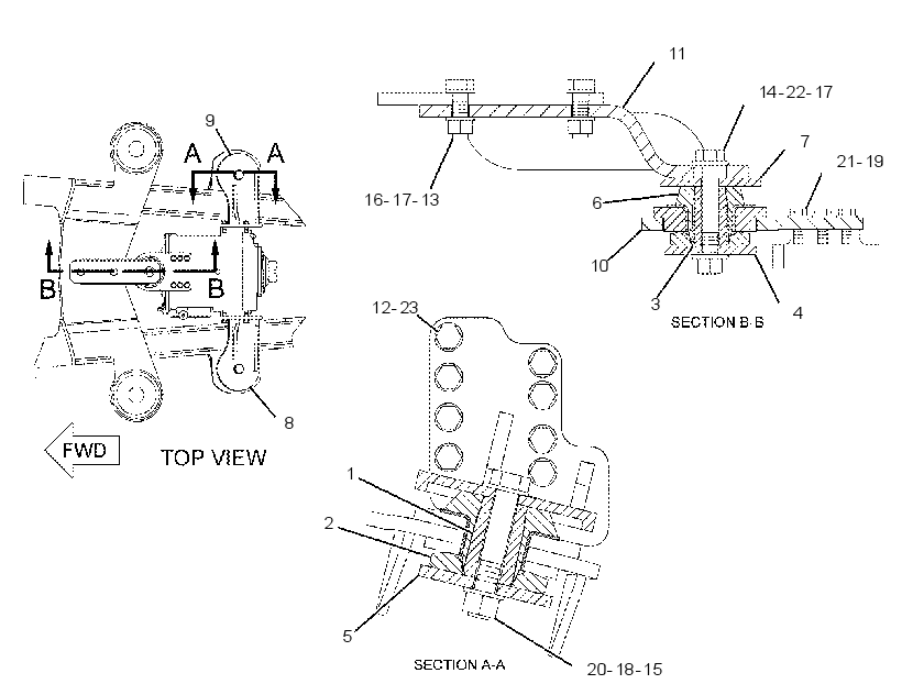 MOUNTING GP-TRANSFER GEAR 2501725 CAT