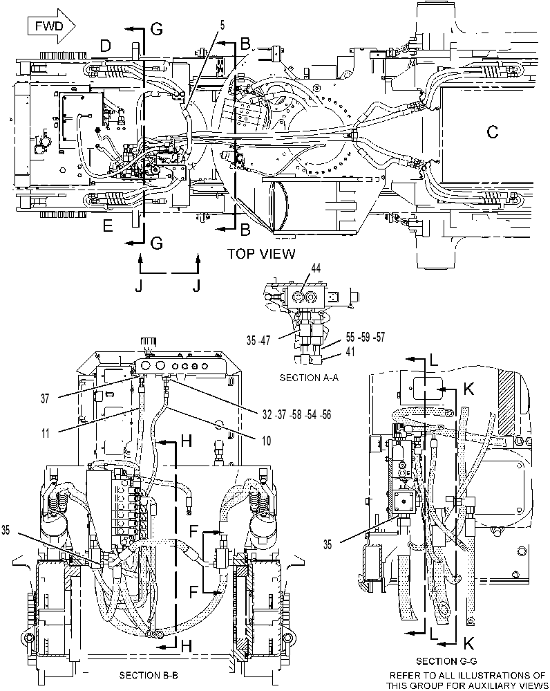 VALVE & LINES GP-PENDULUM CONT 2307404 CAT