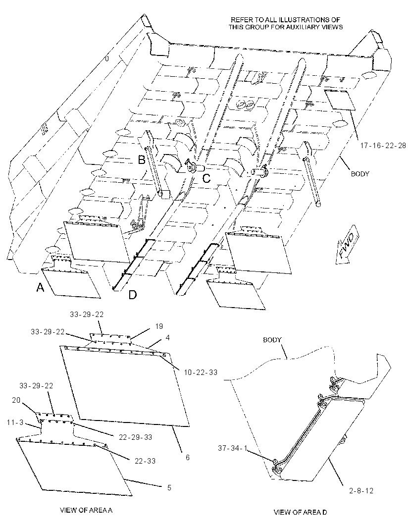 MOUNTING GP-TRUCK BODY 2530854 CAT