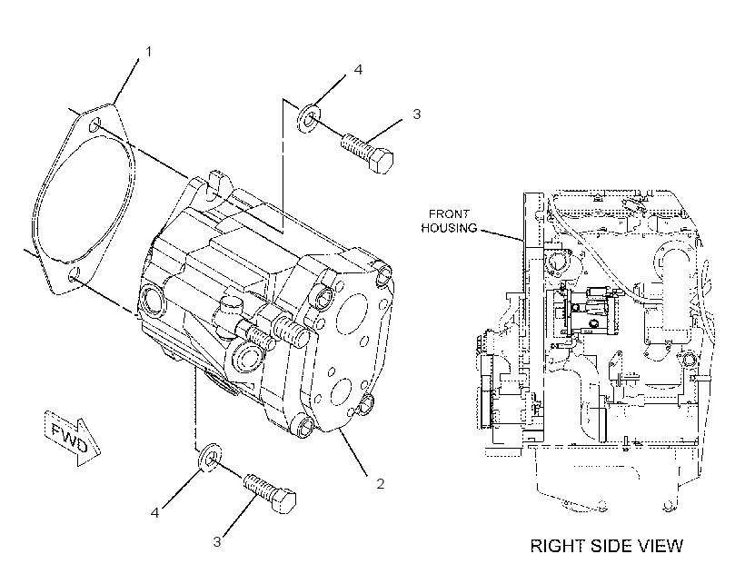 PUMP & MTG GP-HYDRAULIC FAN 2355333 CAT