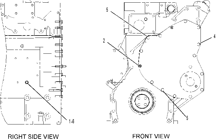 FASTENER GP-FRONT COVER 2353988 CAT
