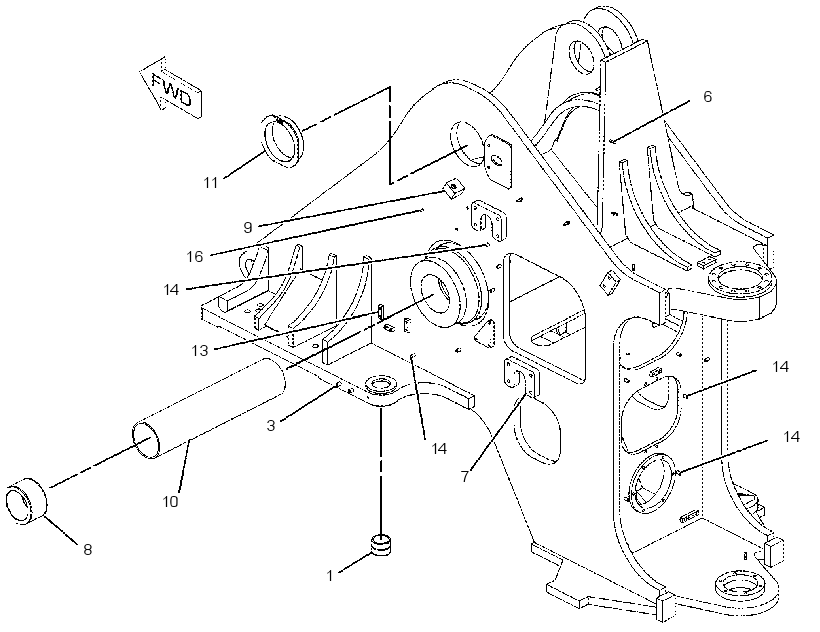 FRAME AS-LOADER 2298771 CAT
