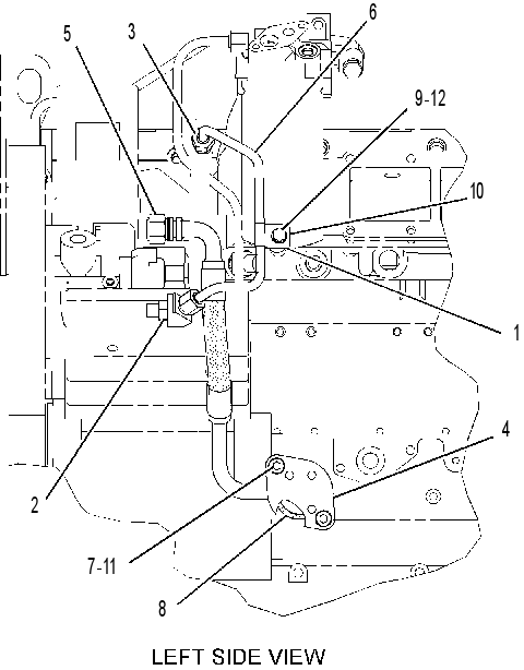 LINES GP-INJECTOR HYD PUMP 2554781 CAT
