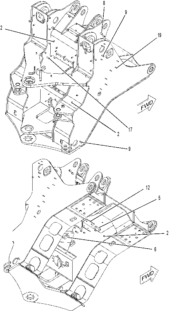 FRAME AS-LOADER 2525680 CAT