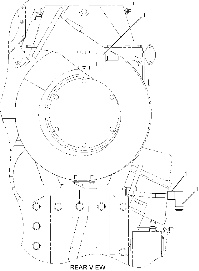 Защита масляных трубопроводов двигателя 2440485 CAT