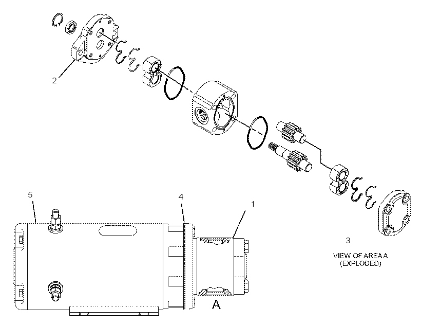 PUMP & MOTOR GP 2055266 CAT