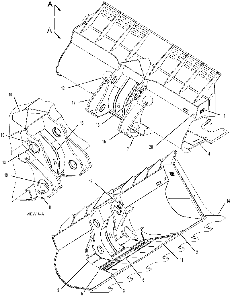 BUCKET AS-PENETRATION 2115291 CAT