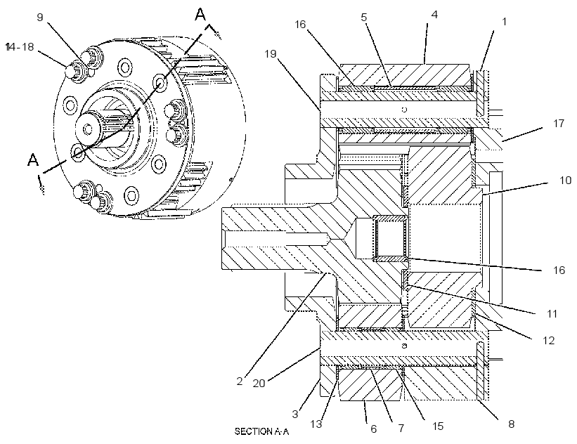 PLANETARY GP-TRANSFER GEAR 2U6870 CAT