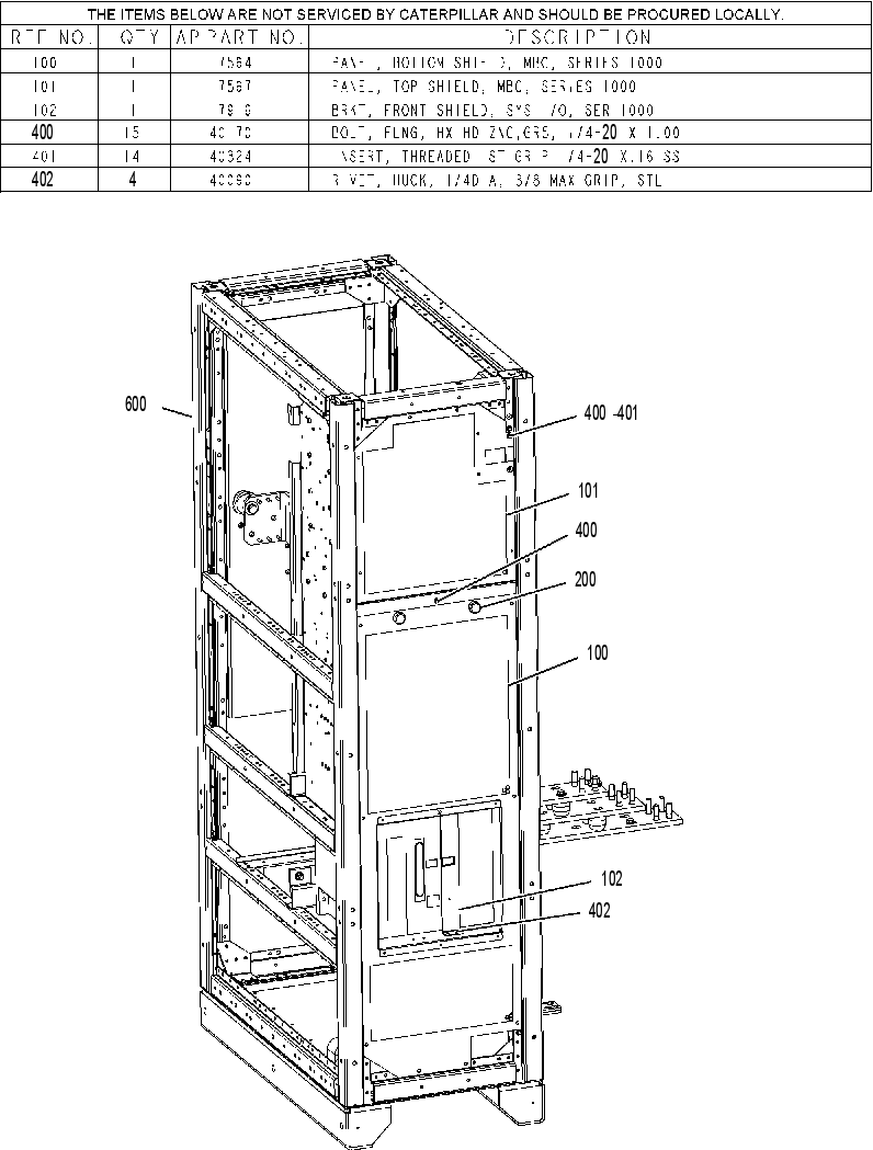 ENCLOSURE GP-POWER SUPPLY 2452767 CAT
